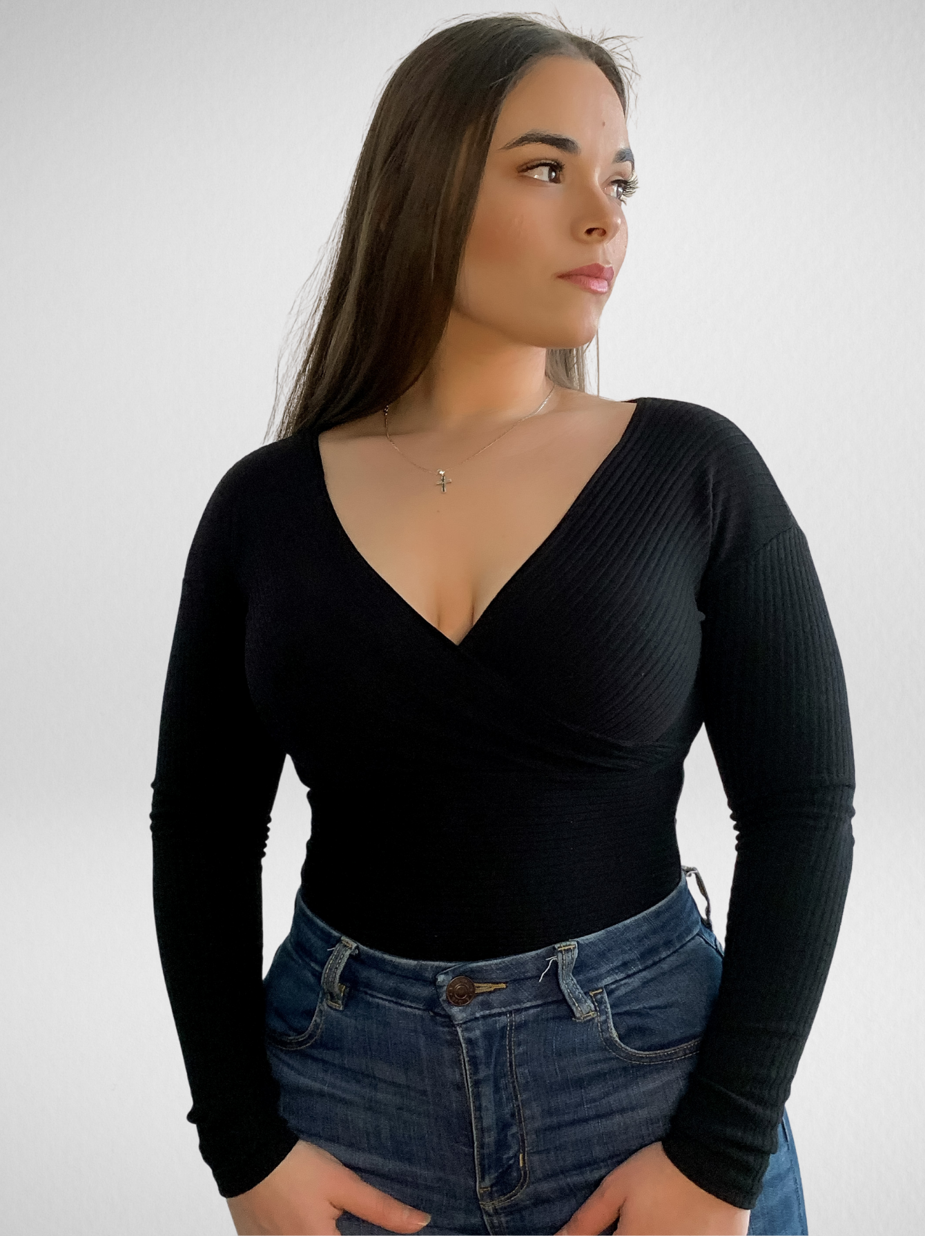 Feeling Pretty Surplice Bodysuit