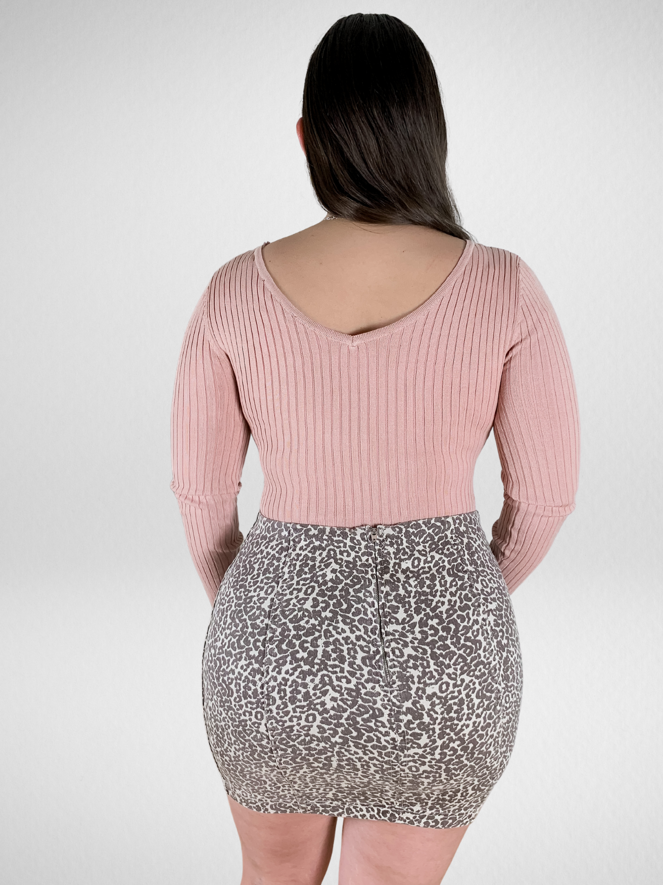 Back to Basics Mauve V-Neck Bodysuit