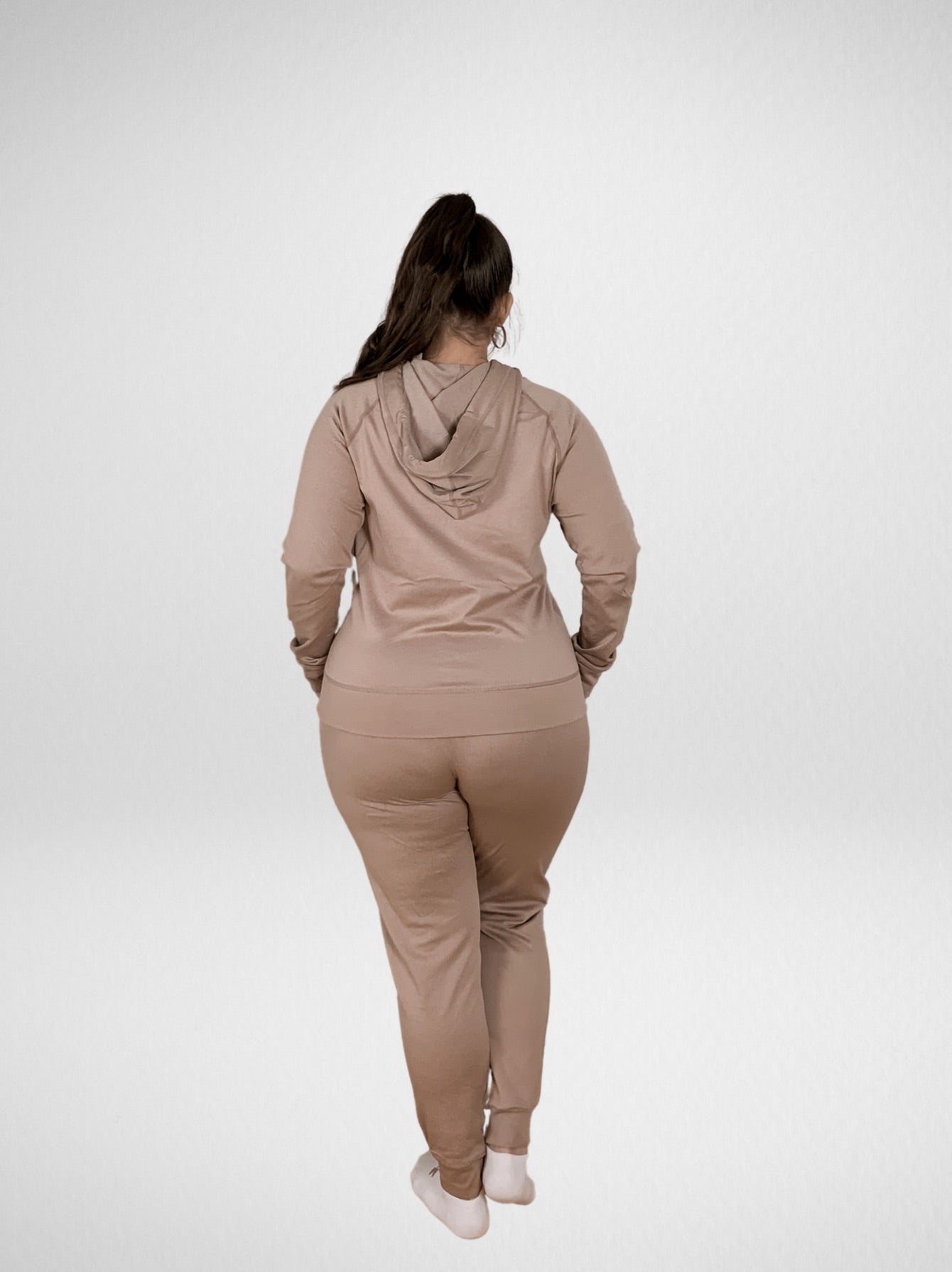 Just Chilling Sand Hoodie and Jogger Set