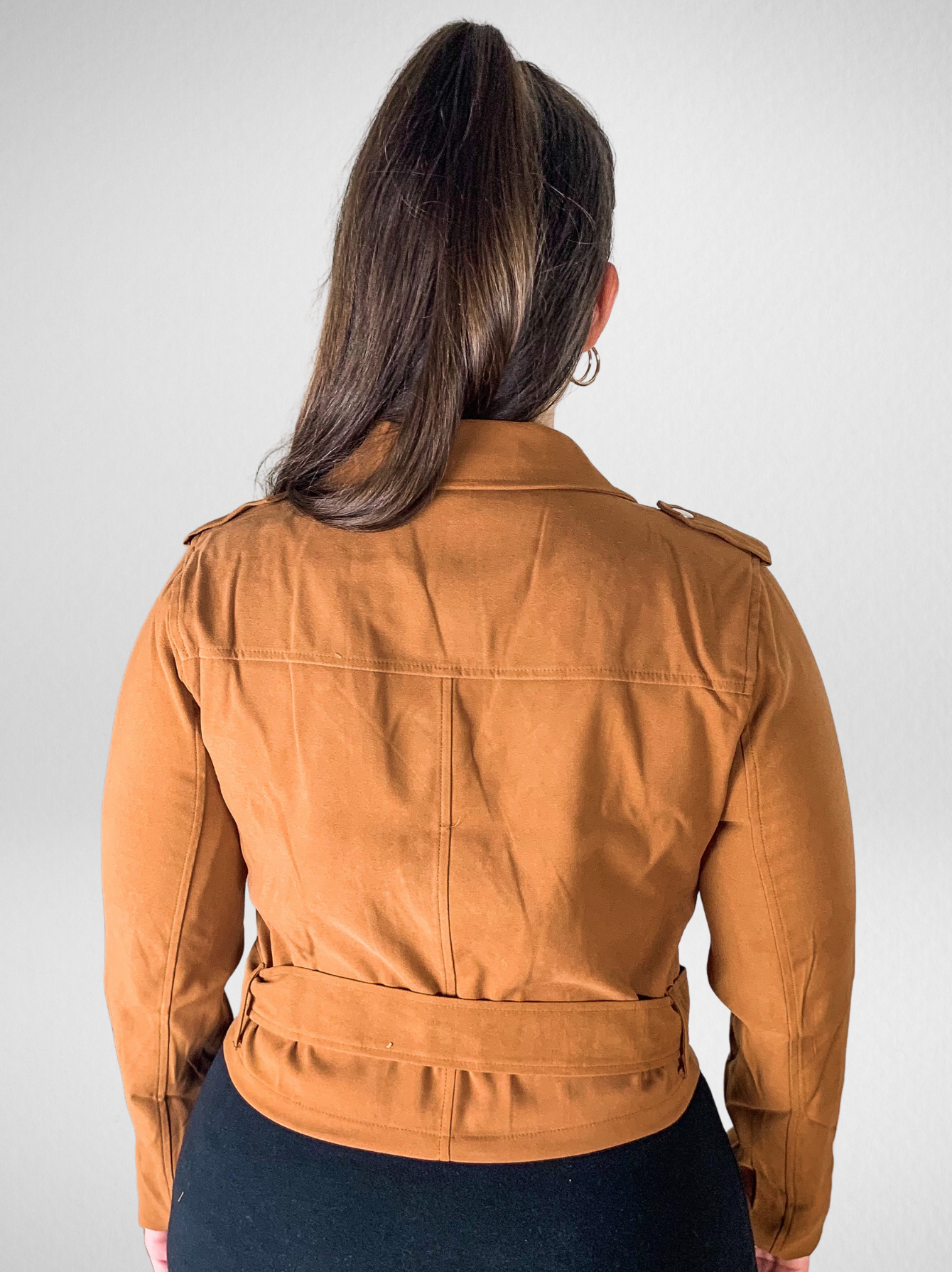 Falling For You Camel Moto Jacket