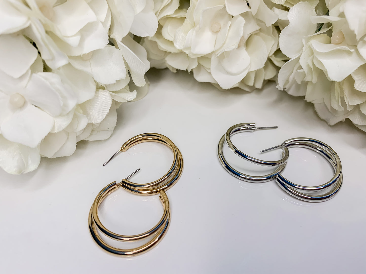 Double Up Hoop Earrings