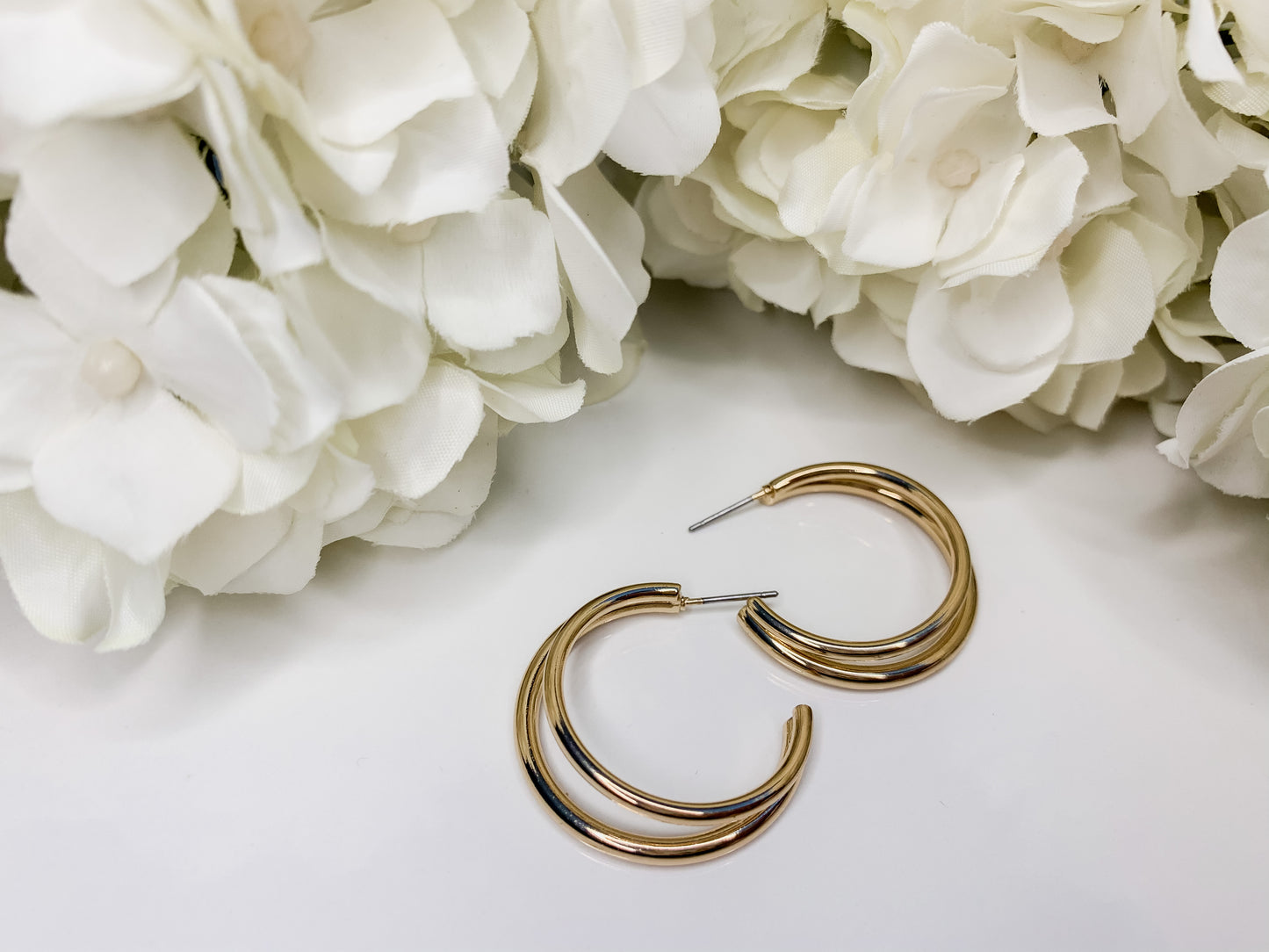Double Up Hoop Earrings