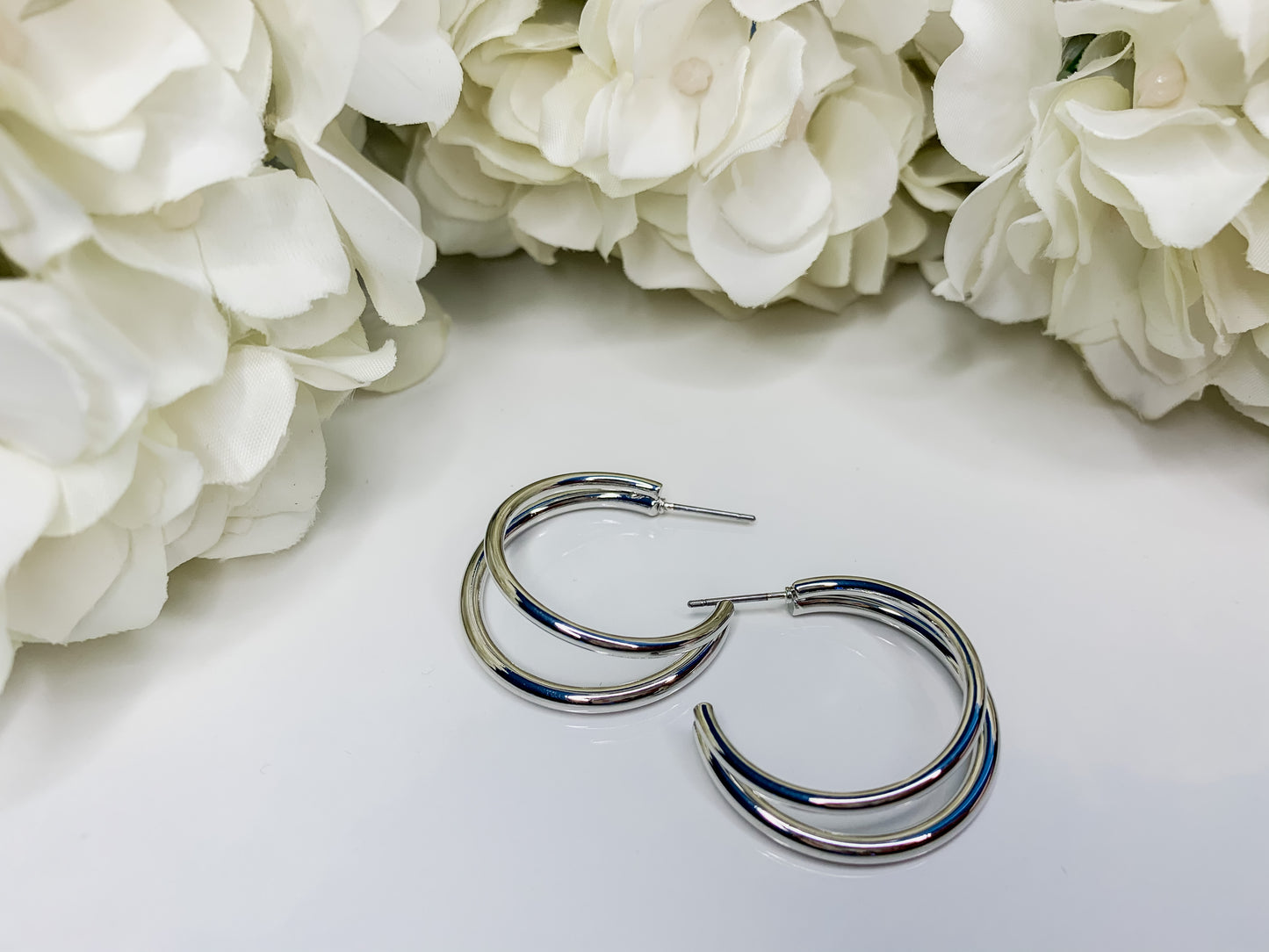 Double Up Hoop Earrings