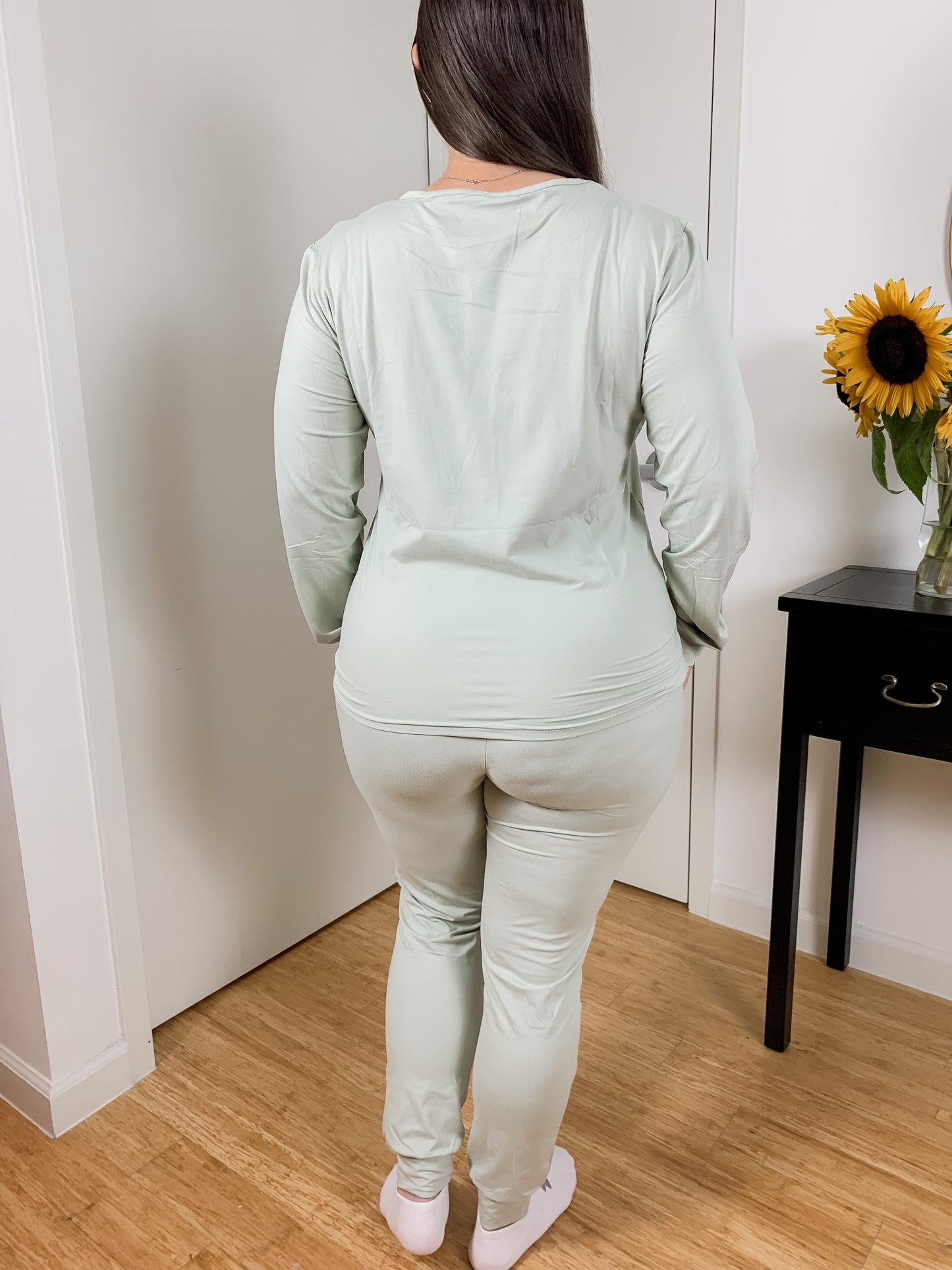Smooth Like Butter Sage Lounge Set