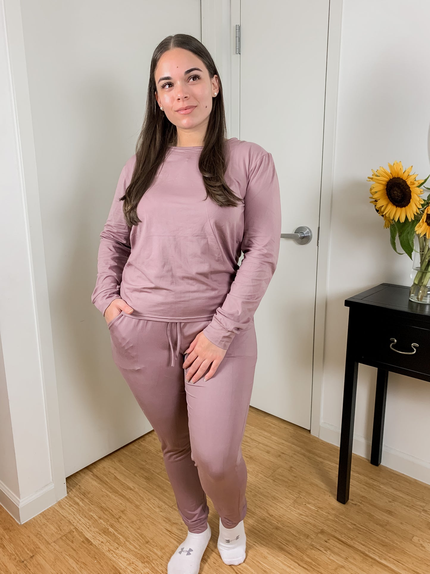 Smooth Like Butter Rose Taupe Lounge Set