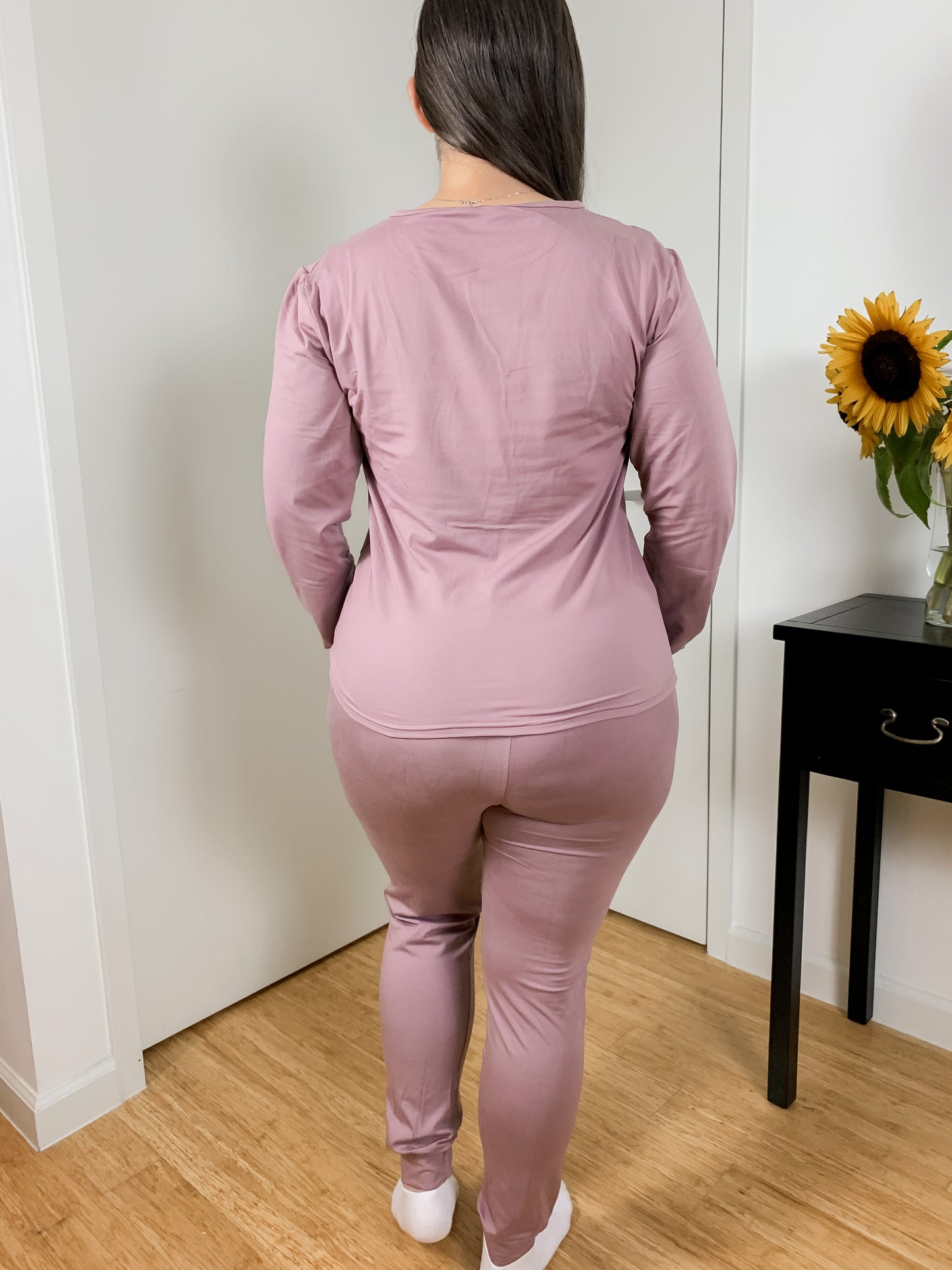 Smooth Like Butter Rose Taupe Lounge Set