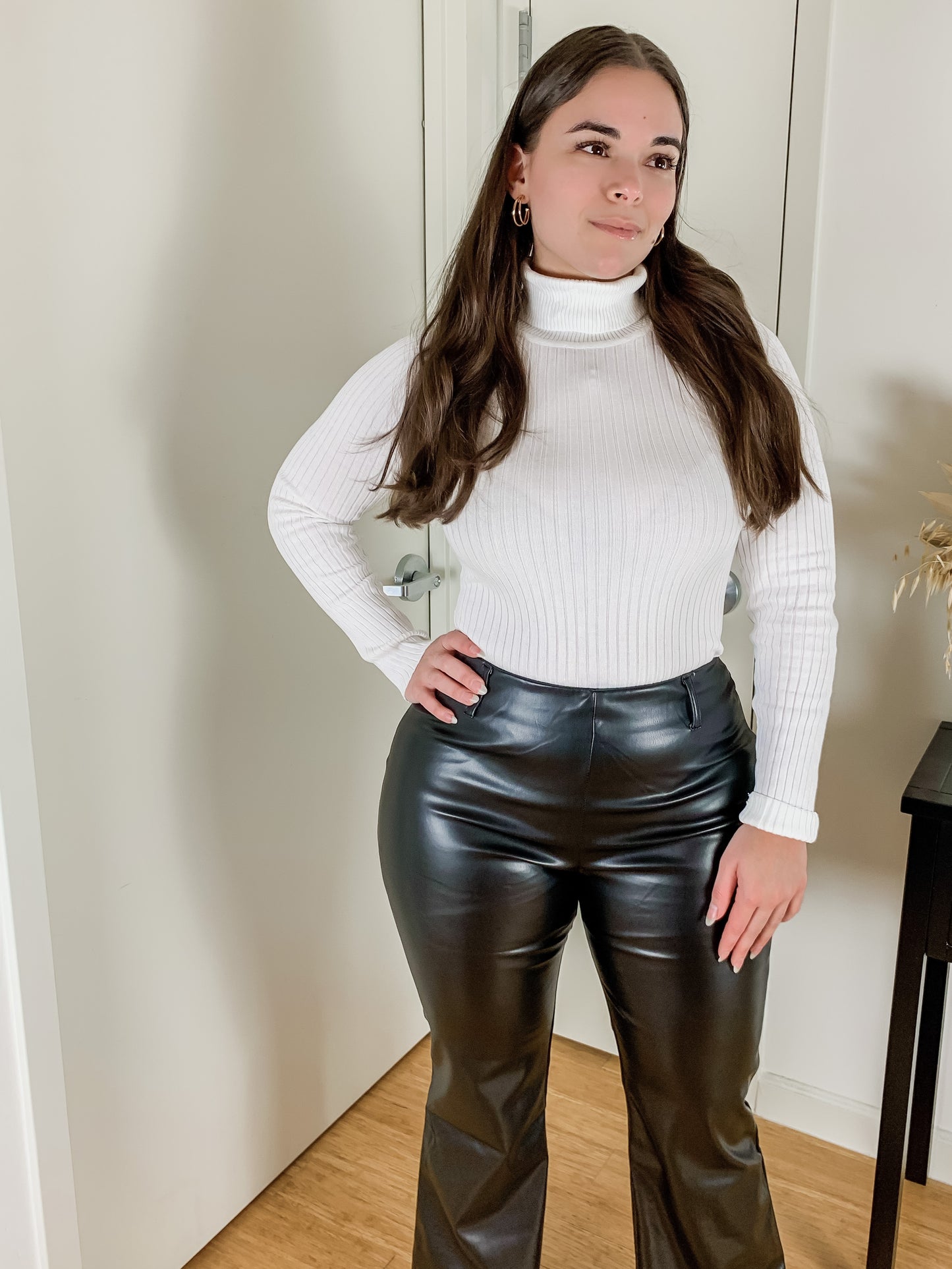 On Me Ivory Turtleneck Bodysuit