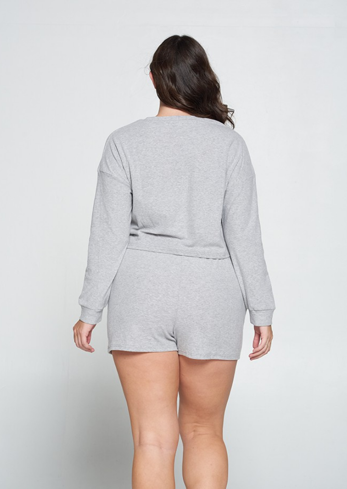 Not Going Out Plus Size Lounge Set