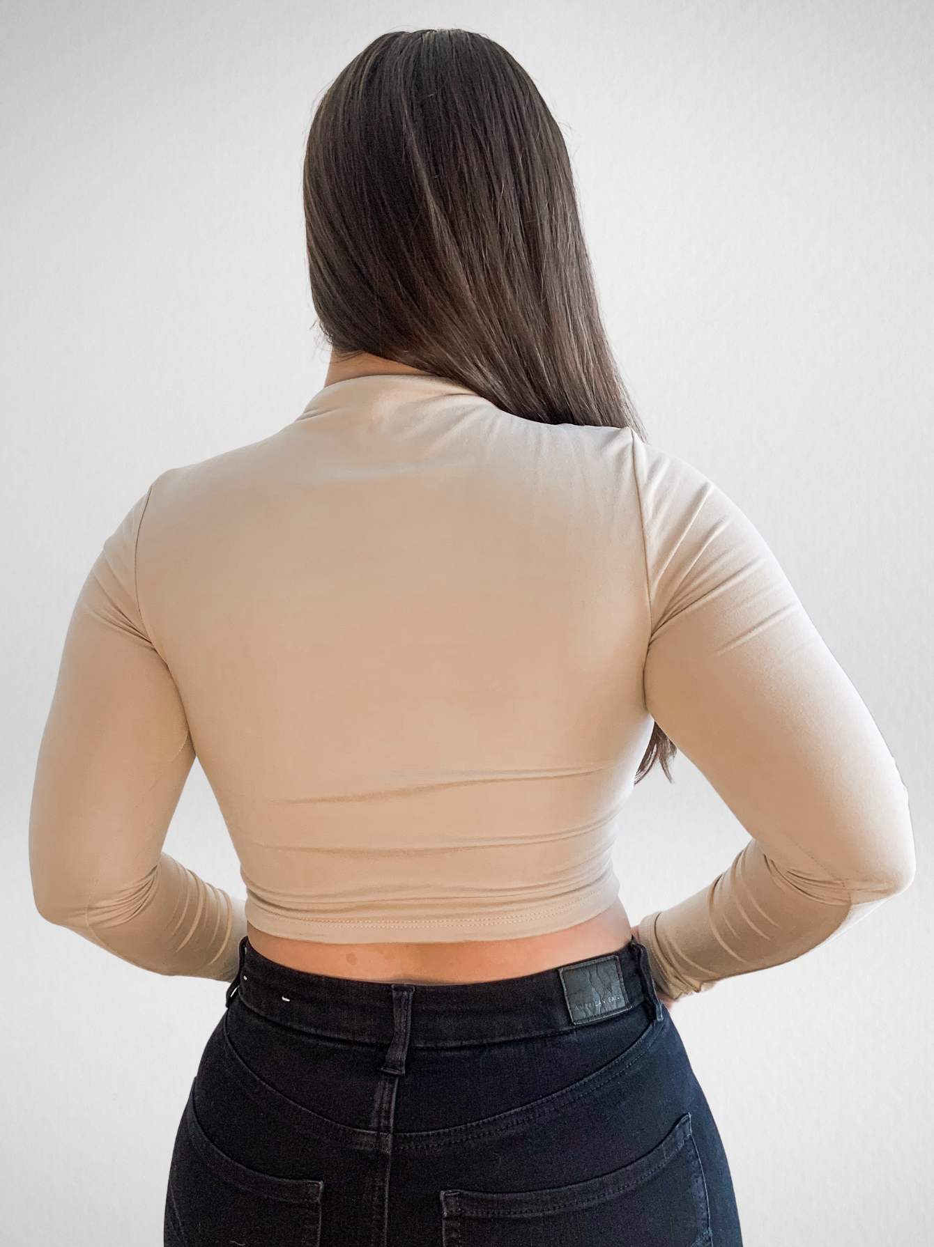 Like A Dream Taupe Crop Top