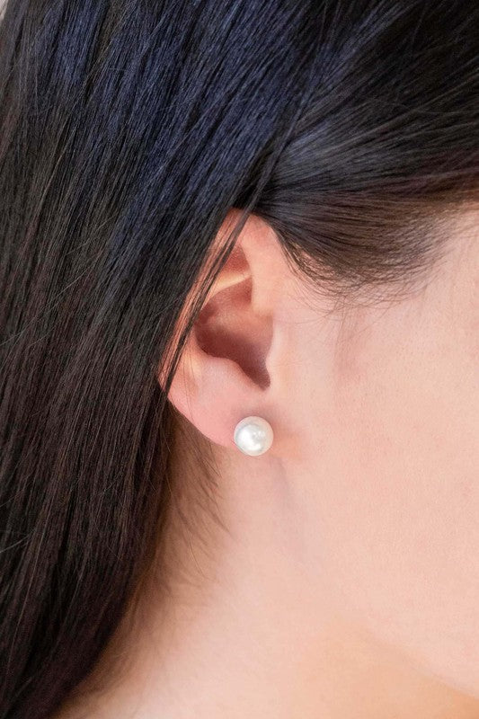 Flawless Pearl Stud Earrings