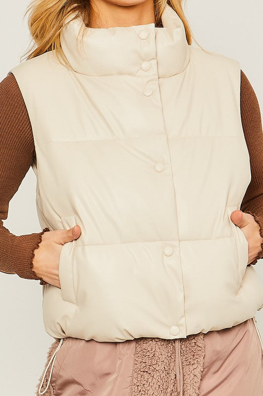 Falling Layers Padded Vest
