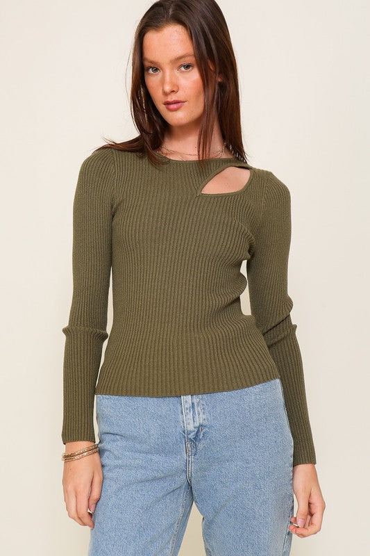 Don't Cut Me Out Sweater Top