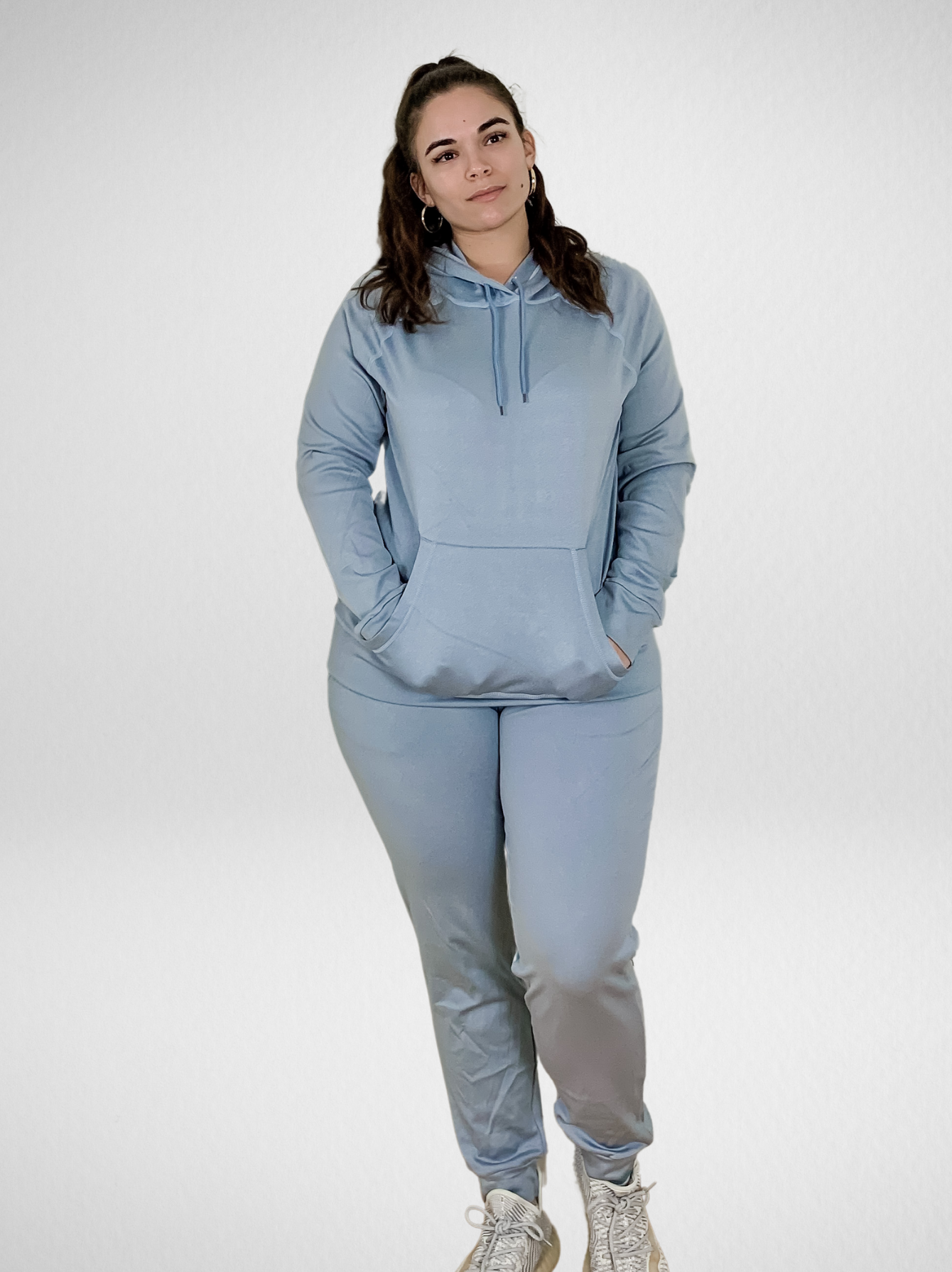 Just Chilling Blue Hoodie and Jogger Set