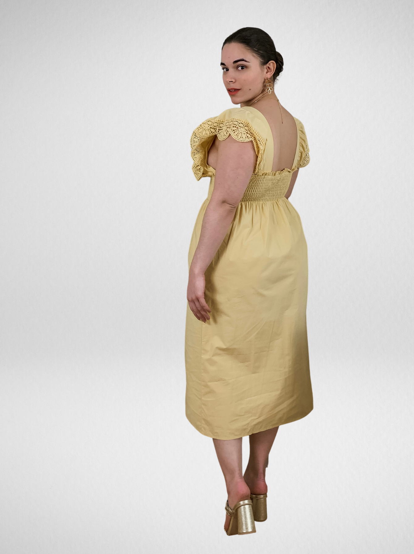 Pretty in Yellow Midi Dress